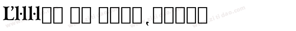 Arrus BT Bold字体转换